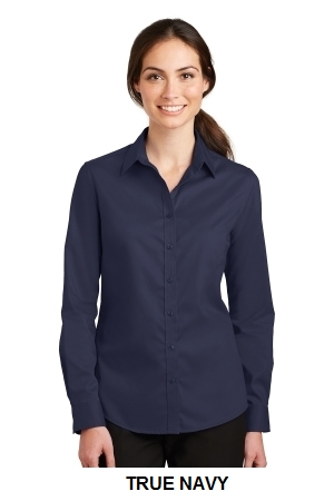 Port Authority Ladies SuperPro Twill Shirt.  PORT A.  L663